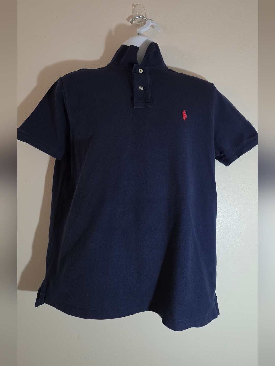 Polo By Ralph Lauren Navy Short-Sleeve Custom Slim Fit Polo Shirt